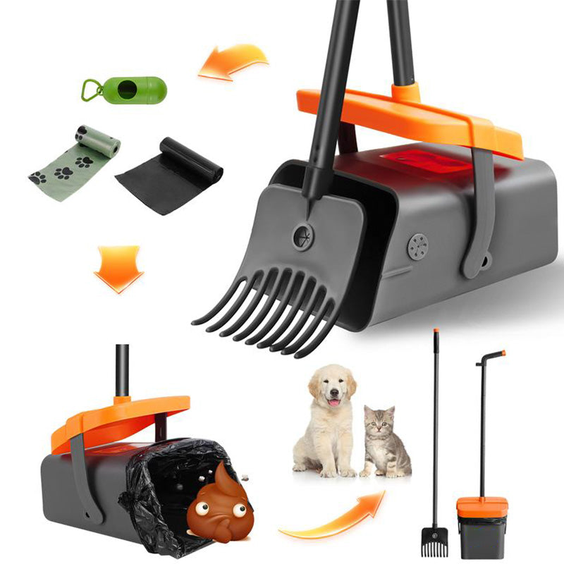 ⏳Nur für kurze Zeit – 50% RABATT⏰Kotaufnehmer-Set für Hunde mit langem Stiel