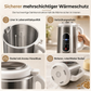 Multifunktionaler 304 Edelstahl Sojamilchbereiter und Hochleistungsmixer mit großer Kapazität, filterfrei, Haushaltsnahrungsprozessor mit intelligenter Zeitschaltuhr