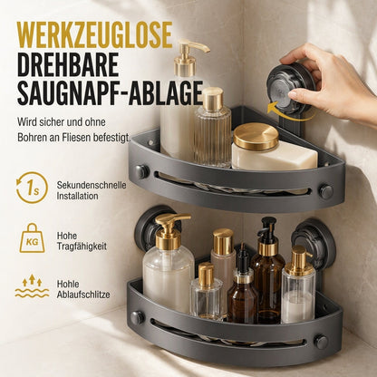 ⏳Zeitlich begrenztes Angebot⏳ 🛁💡 Bohrfreies Eckregal für Badezimmer & Dusche! Wandmontierter Aufbewahrungs-Organizer, keine Bohrungen nötig