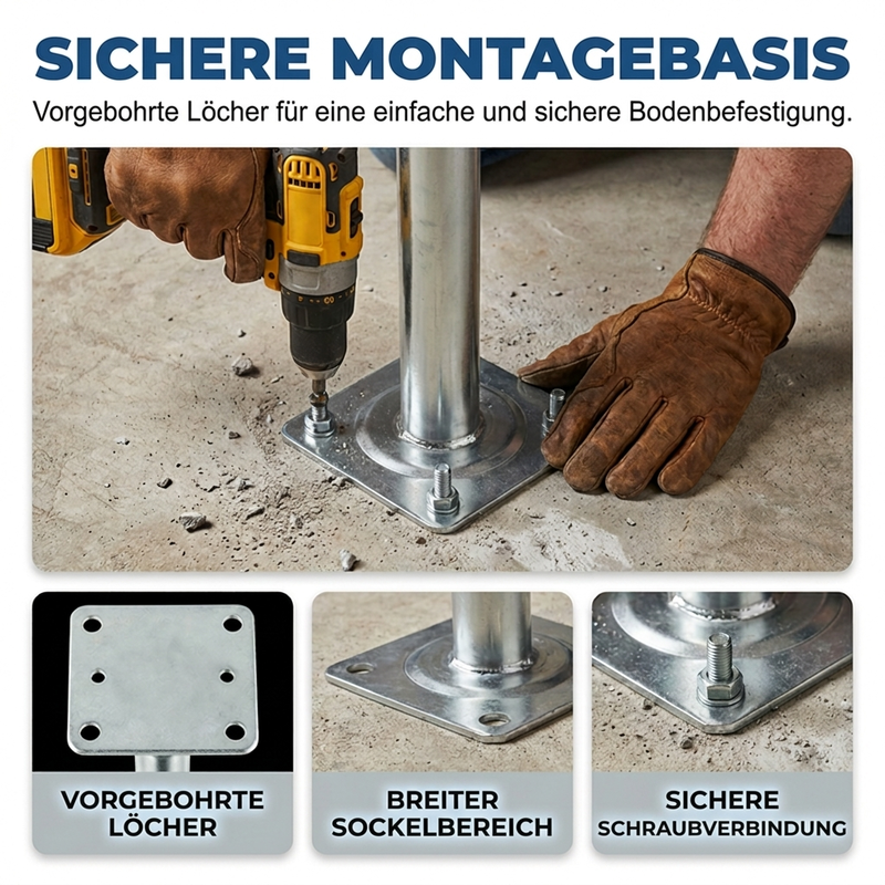 📢📢50% RABATT !!⏰Hochbelastbare verstellbare Pfostenstütze