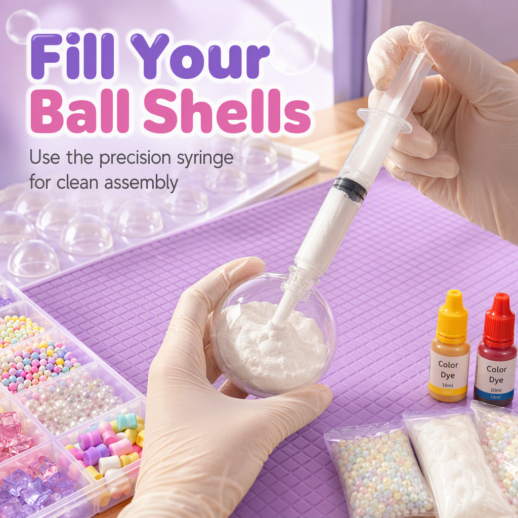 DIY Knetball Bastelset, langsamer Stressabbau, handgemachtes Spielzeugset für Kinder