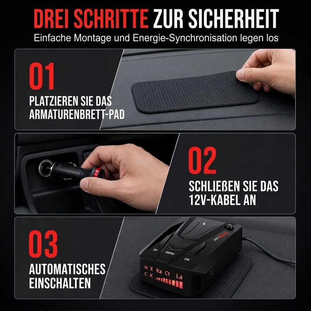 🚗 JETZT 50% RABATT! 📡 Auto-Radarwarngerät – 360°-Scan, intelligente Fehlalarmfilterung & hitzebeständig – Plug & Play für den täglichen Pendelverkehr 🛡️